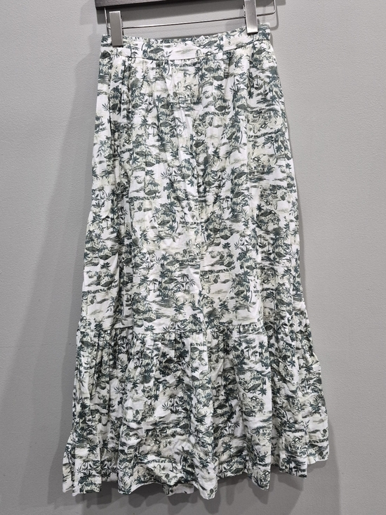Abercrombie & Fitch Dresses & Skirts - Abercrombie And Fitch Linen Blend Midi Tiered Skirt
